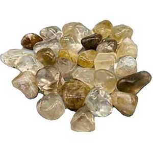 1 lb Citrine, Natural tumbled stones