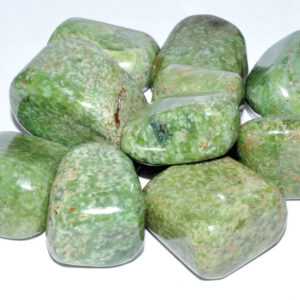 1 lb Grossularite (green garnet) tumbled stones