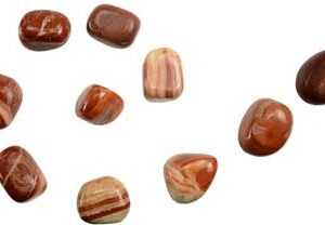 1 lb Malachite, Red tumbled stones