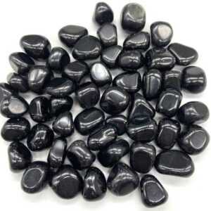 1 lb Obsidian, Black tumbled stones