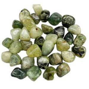 1 lb Prehnite w Epidote tumbled stones