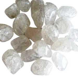 1 lb Quartz, Cracked tumbled stones