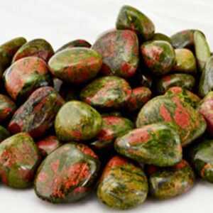 1 lb Unakite tumbled stones