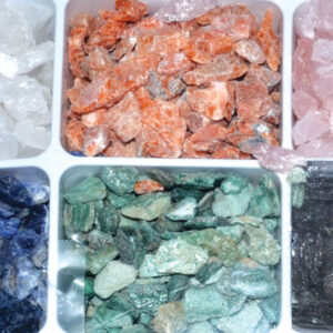 6 Piece untumbled stones set  5 lb