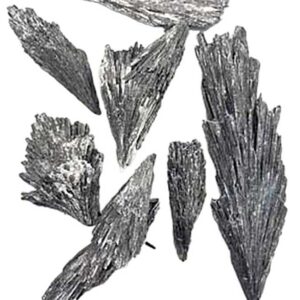 1 lb Black Kyanite, Broom untumbled stones