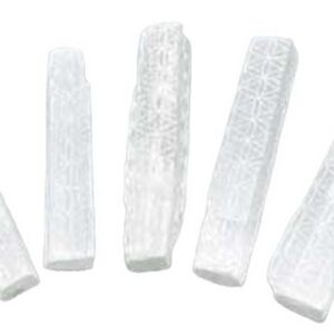 (set of 5) 4" Selenite Flower of Life mioni sticks