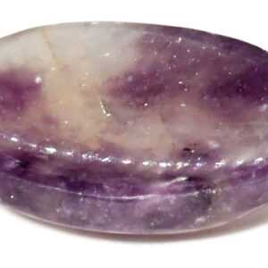 Lepidolite worry stone