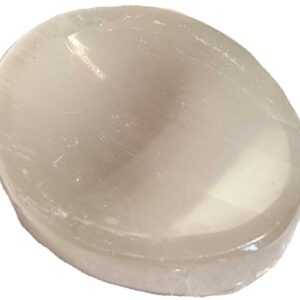 Selenite worry stone