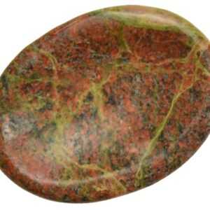 Unakite worry stone