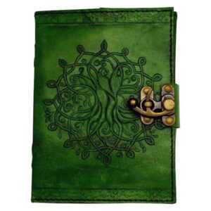 Green Tree of Life Leather Bound Journal