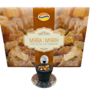 (set of 12) Myrrh charcoal dhoop cup