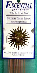 Buddhist Temple escential essences incense sticks 16 pack