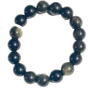 12mm Obsidian, Golsheen bracelet