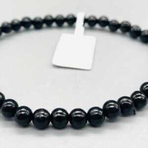 4mm Jet bracelet