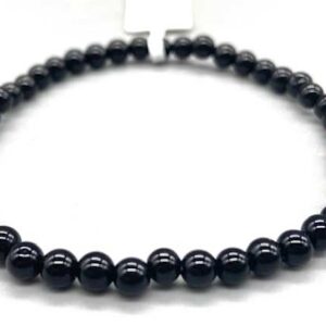 4mm Onyx, Black bracelet
