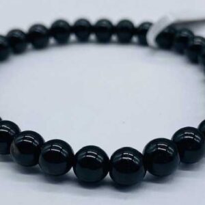 6mm Tourmaline, Black bracelet
