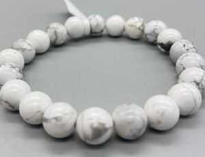 8mm Howlite bracelet