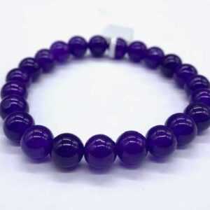 8mm Jade, Purple bracelet
