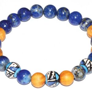 8mm Palo Santo Lapis bracelet