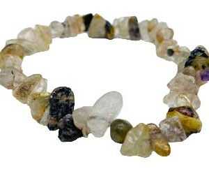 Quartz, Rutilated chip bracelet