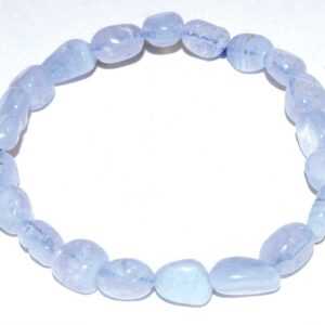 Agate, Blue Lace Nugget bracelet