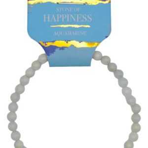 4mm Aquamarine stretch bracelet