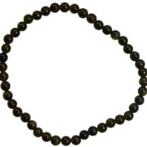 4mm Black Obsidian stretch bracelet