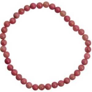 4mm Rhodonite stretch bracelet