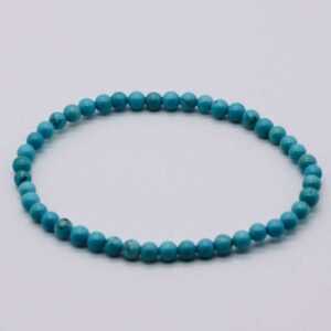 4mm Turquoise stretch bracelet