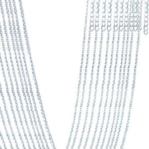 (set of 12) 20" Silver Plated Brass Chain