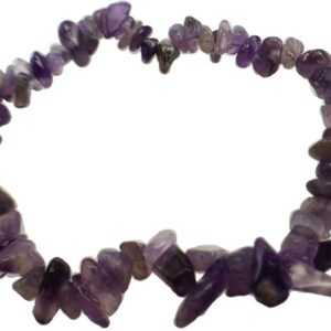 Amethyst chip bracelet