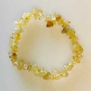 Citrine chip bracelet