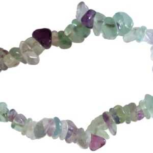 Fluorite chip bracelet