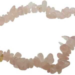 Rose Quartz chip bracelet