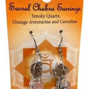 Sacral chakra earrings