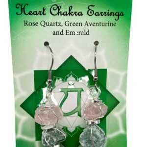 Heart chakra earrings