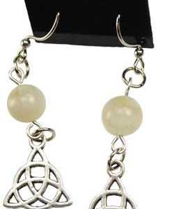 Moonstone Triquetra earrings