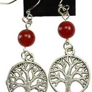 Carnelian Tree of Life earrings