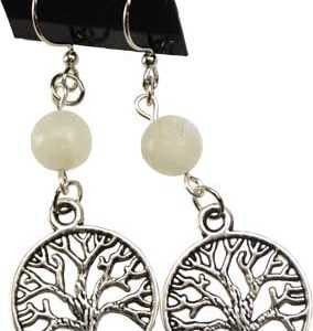 Moonstone Tree of Life earrings