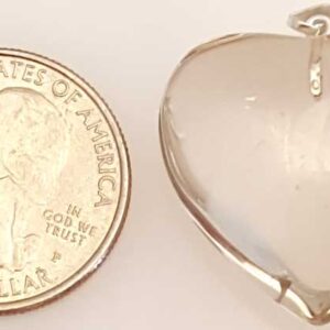 1" Citrine natural heart