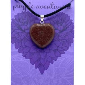 Optimism Purple Aventurine heart