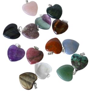 (set of 24) 3/4" (20mm) various Stones heart