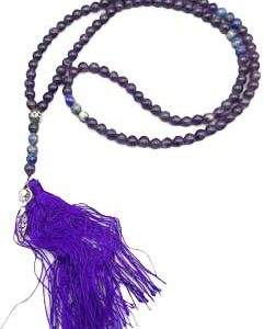 Goddess, Amethyst & Lapis japmala