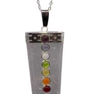 Selenite Chakra necklace