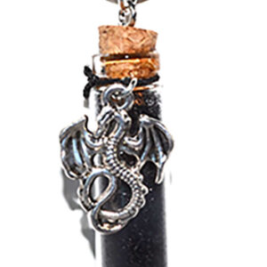 Dragon Black glitter necklace