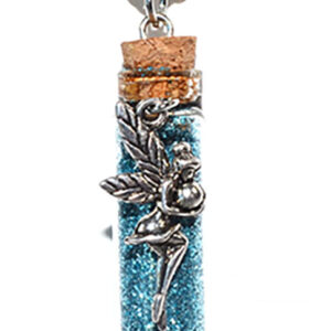 Fairy Blue glitter necklace