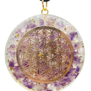 1 5/8" Orgone FOL Amethyst & Quartz