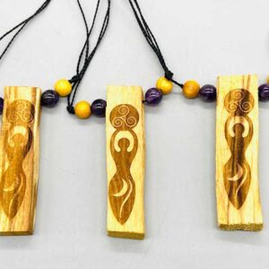 (set of 3) Goddess Palo Santo W Amethyst