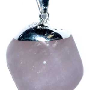 Rose Quartz tumbled pendant