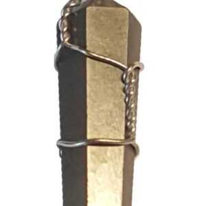 (set of 5) wire wrapped Pyrite point